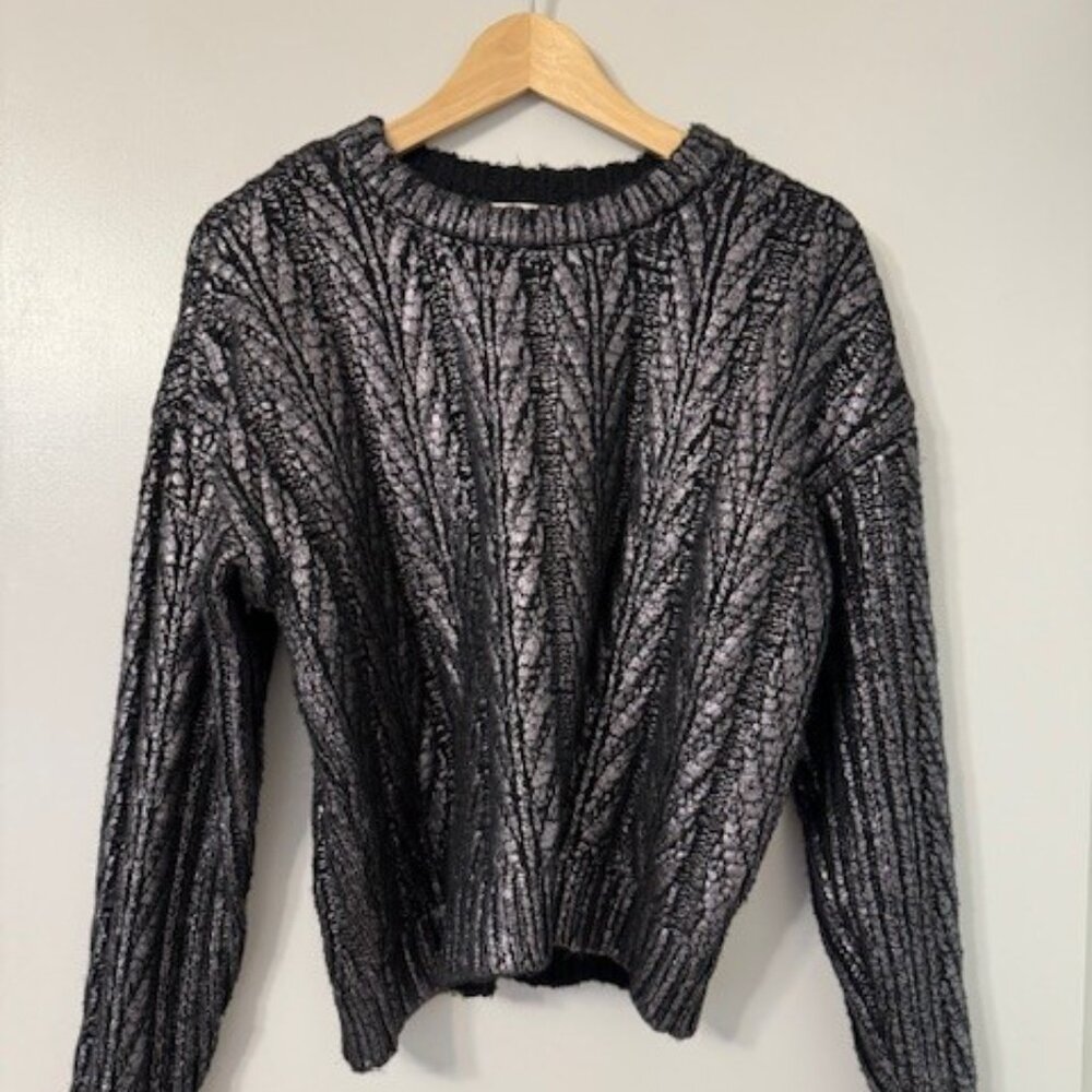 Black & Pewter Anthropologie Women's Sweater
